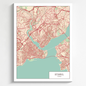 Create Your Custom Tech-Style Istanbul Map Poster – Vibrant, Personal & Stylish