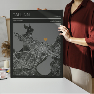 Celebrate Your Love: Custom Magazine-Style Map with Personal Marker