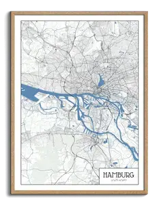 Create Your Own Hamburg Architectural Map - Perfect Gift for City Lovers