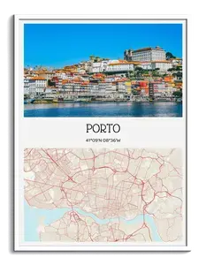 Create Your Custom City Map Photo Poster with Name & Coordinates