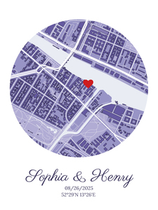 "Create Your Custom Wedding Map Poster - Personalized for Your Special Day"