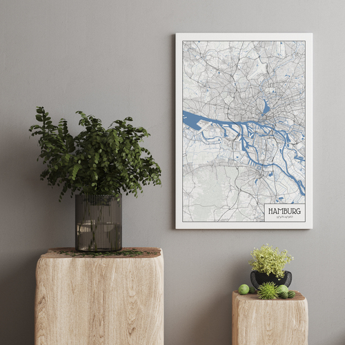 Create Your Own Hamburg Architectural Map - Perfect Gift for City Lovers