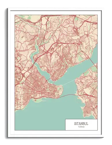 Create Your Custom Tech-Style Istanbul Map Poster – Vibrant, Personal & Stylish