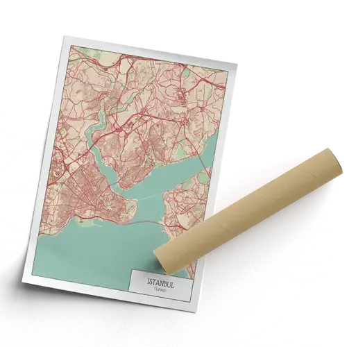 Create Your Custom Tech-Style Istanbul Map Poster – Vibrant, Personal & Stylish
