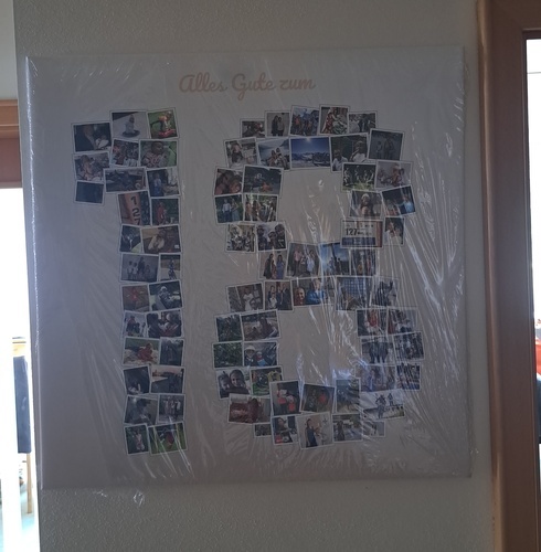 Customer Photo by Anja for Review Print Photo Collage Canvas 70x70cm