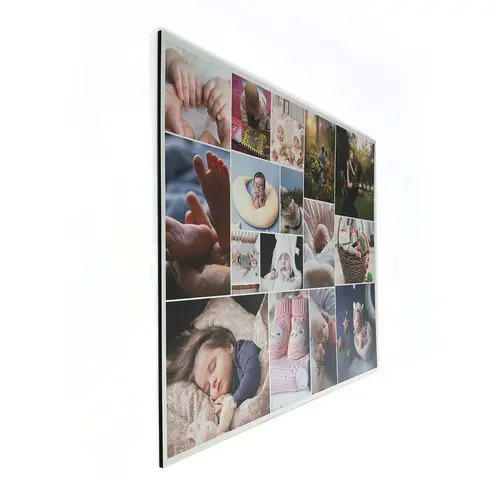 Photo collage on foam board: Total view