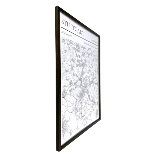City map as framed poster: Comparison
